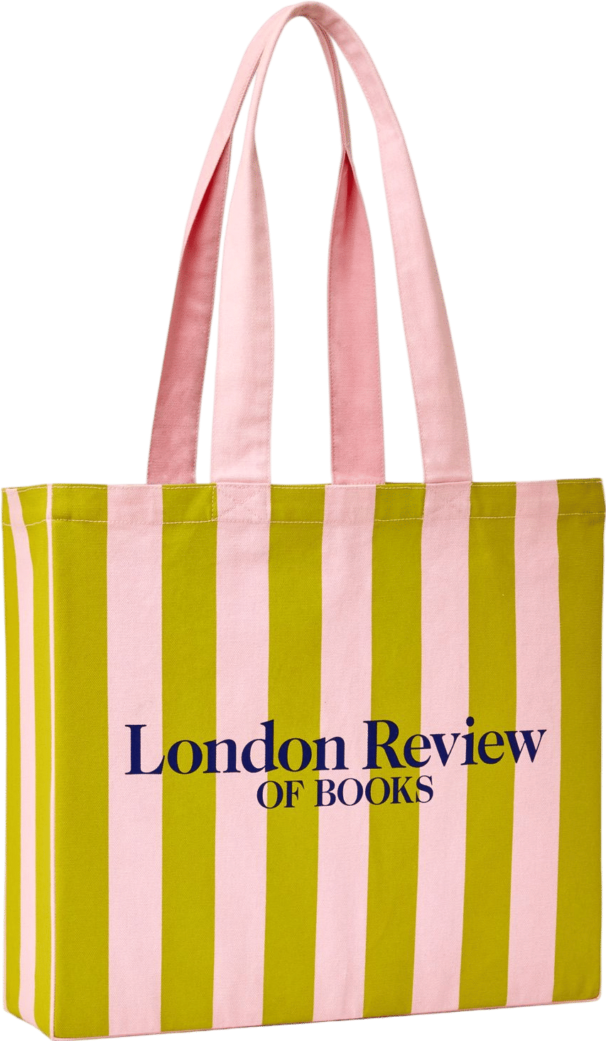 LRB Pink & Green Stripe Tote Bag
