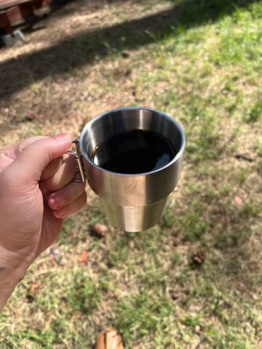 Daiso Double Wall Metal Cup