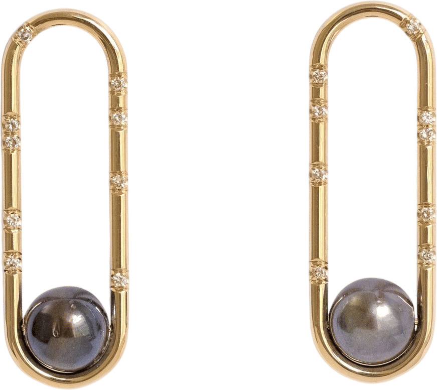Kara's Black Pearl Earrings