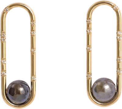 Kara's Black Pearl Earrings
