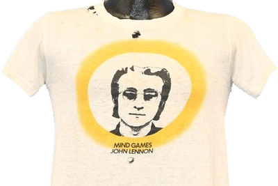 Vintage 1970s John Lennon Mind Games T-Shirt