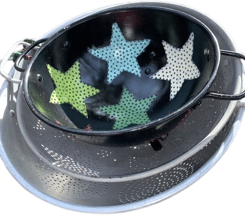 Lot Of 3 Vintage Aluminum Colanders (9”,11”,13”)