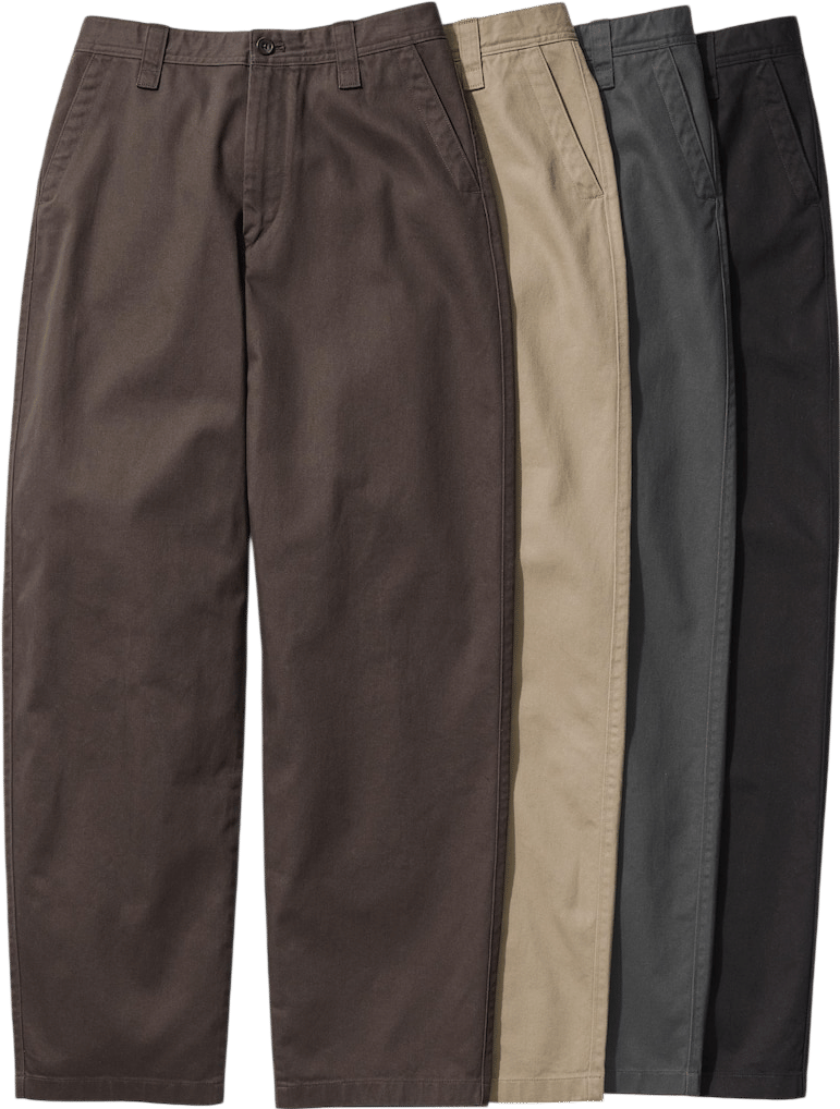 Wide-Fit Chino Pants