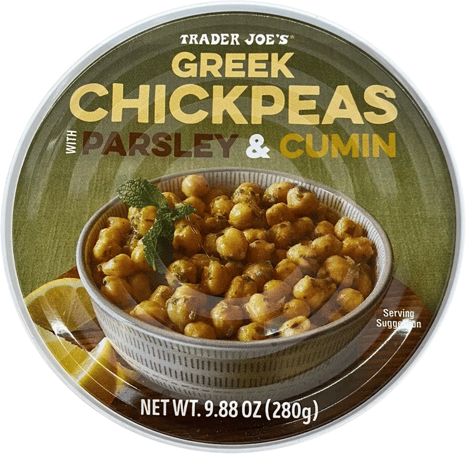 Traders Joe’s Greek Chickpeas With Parsley & Cumin