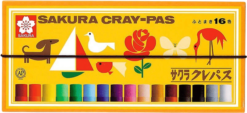 Craypas Thick Oil Pastel Crayons 16 Color Set