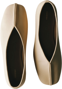 Square Toe Ballet Flats Calla Butter Yellow