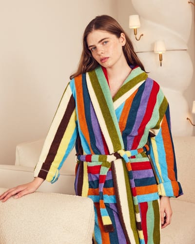 Eucalyptus Stripe Bathrobe