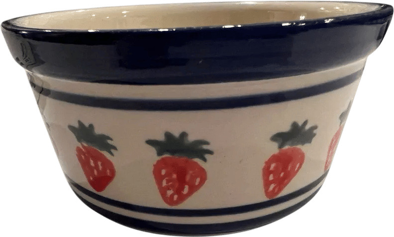 Boleslawiec Polish Pottery Strawberry Bowl