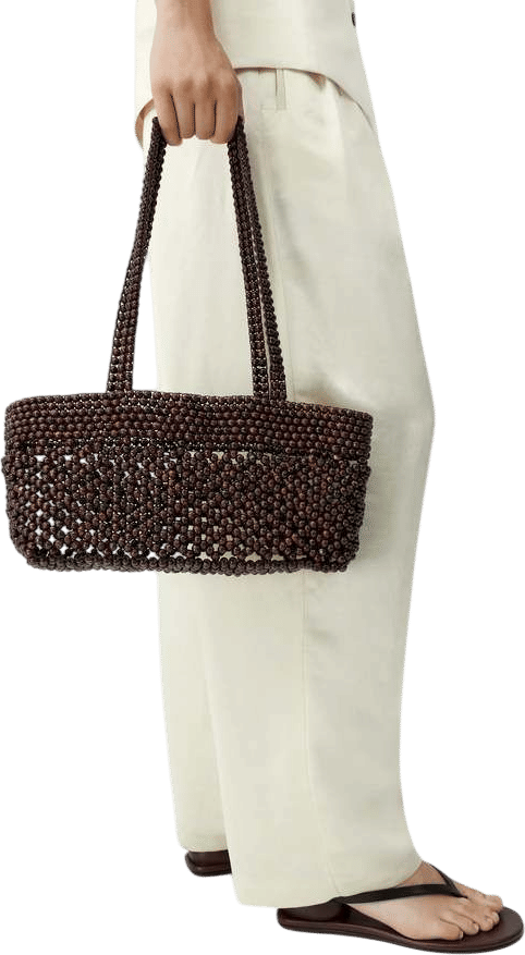 Cordera Wooden Beads Mini Bag