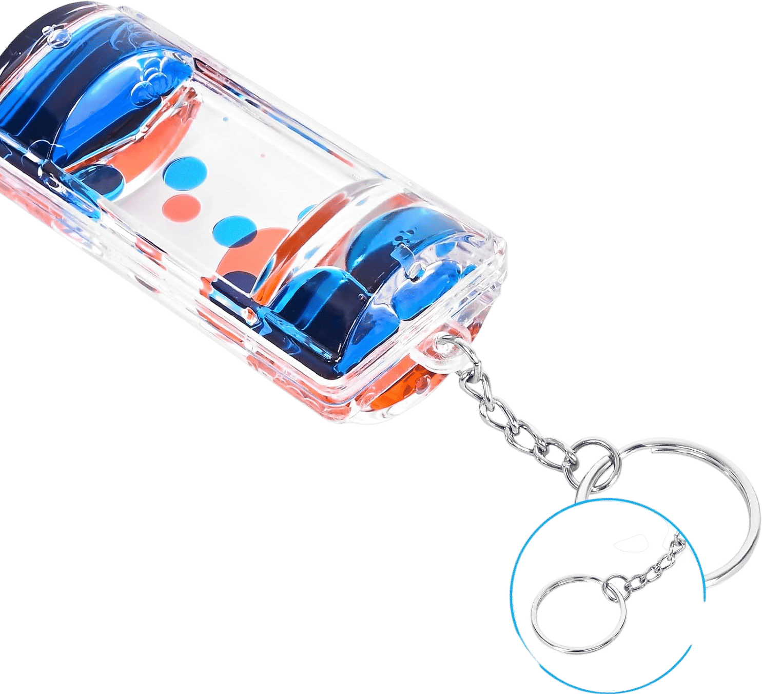 Liquid dynamic keychain