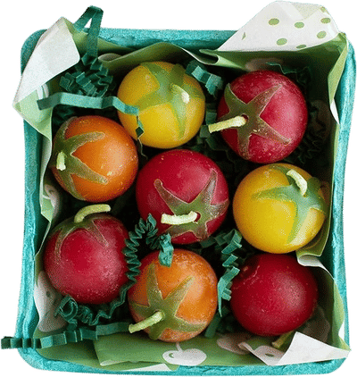 Beeswax Cherry Tomato Birthday Candles