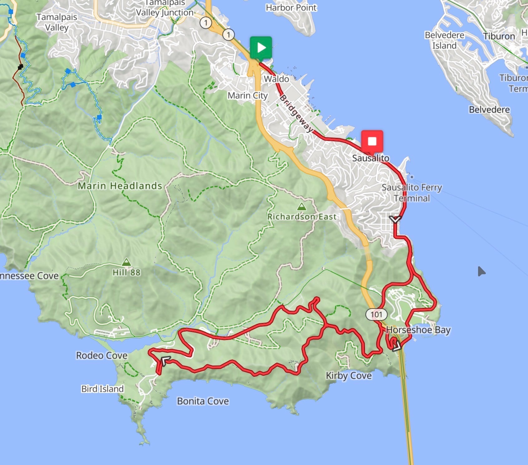 Bike up to Hawk Hill for the sunrise