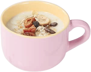 A large mug for tea and snacks