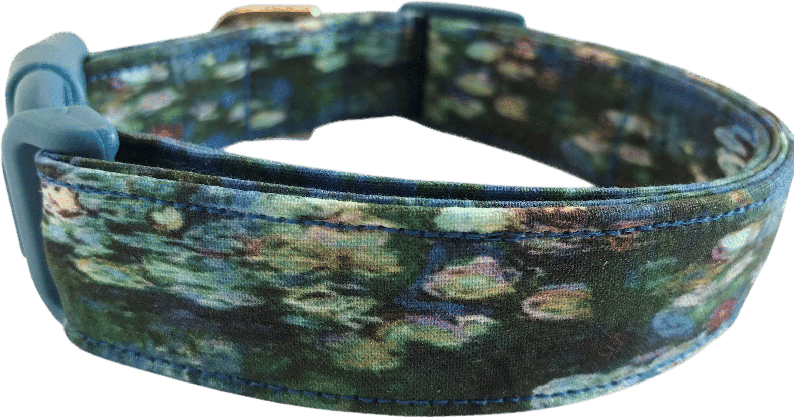 Monet Water Lilies Dog Collar