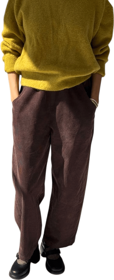 Corduroy Arc Pants - Chocolate