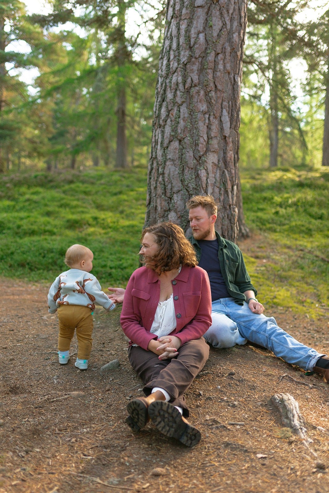 Family photos on vacation