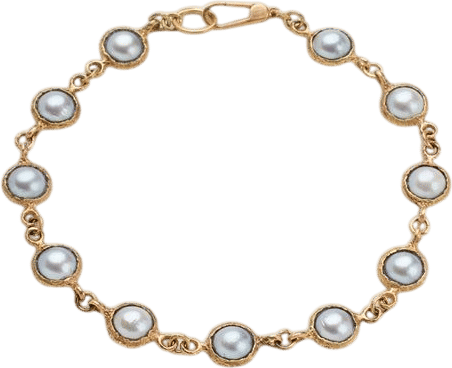 Yellow Gold and Akoya Pearls Bracelet