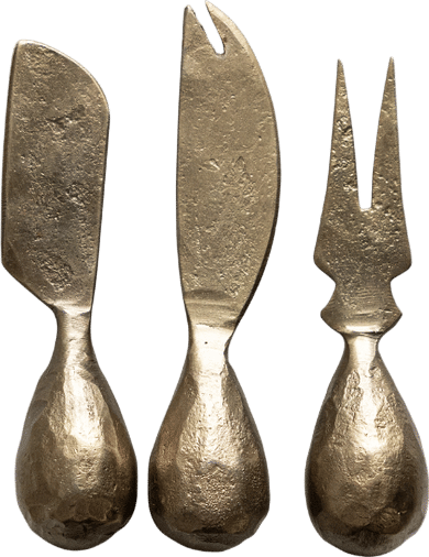 Hand Forged Iron Cheese Knives