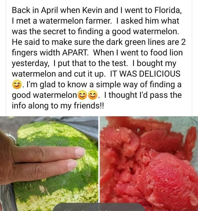 The Secret to Finding a Good Watermelon