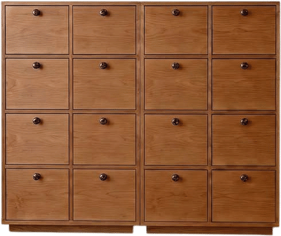 Custom Handcrafted 16-Drawer Storage Sideboard