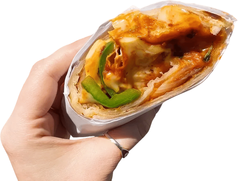 Cheesy Momo in Paratha Wrap from Mount Everest Deli and Grocery