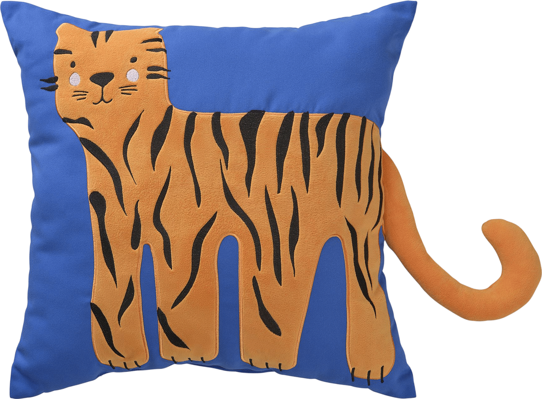 NATTHÄGER Cushion blue/tiger 50x50 cm