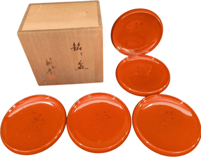 Zohiko Lacquerware Set of 5 Plates