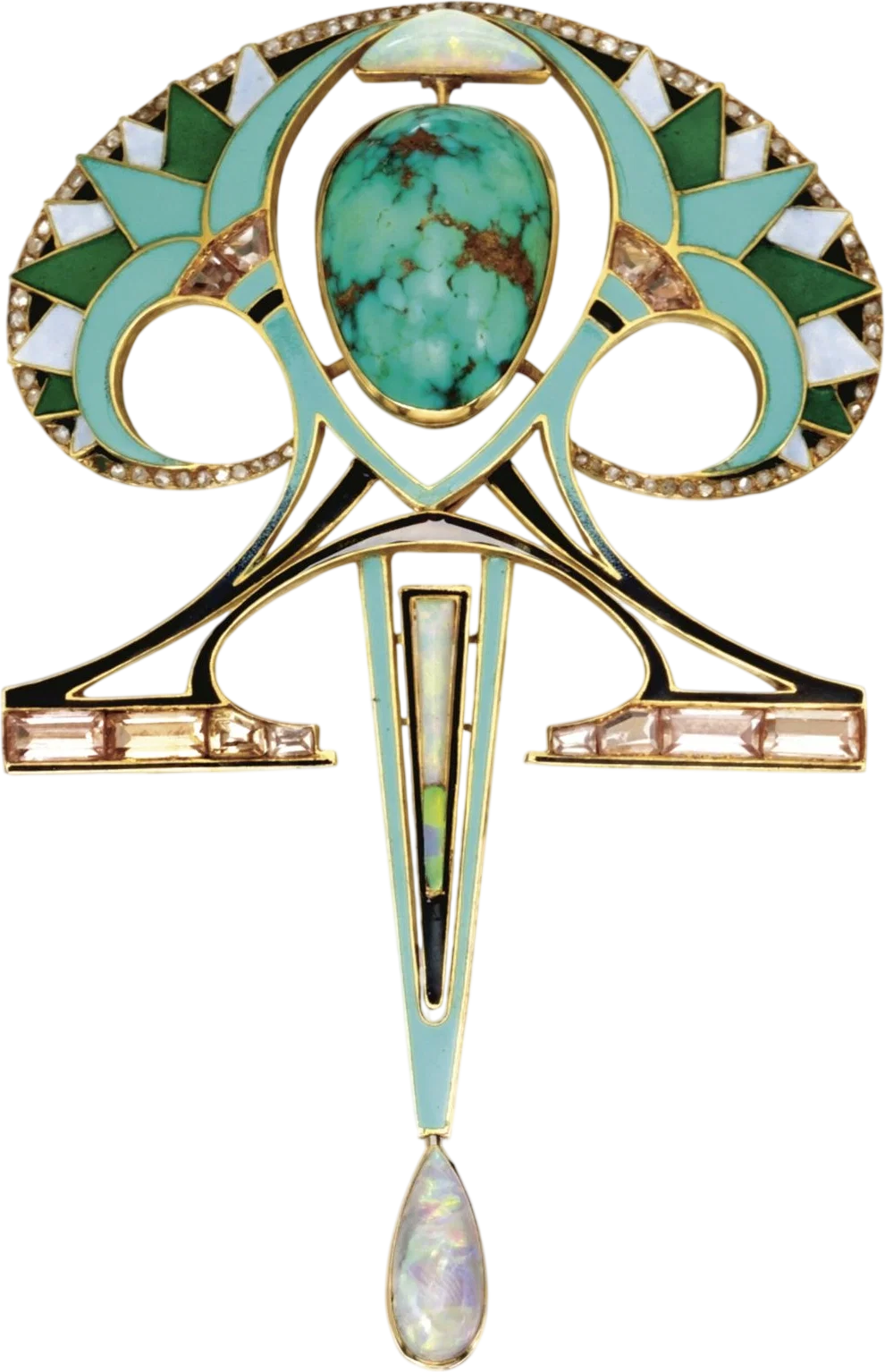 18 Karat Gold Pendant-Brooch (Circa 1910)