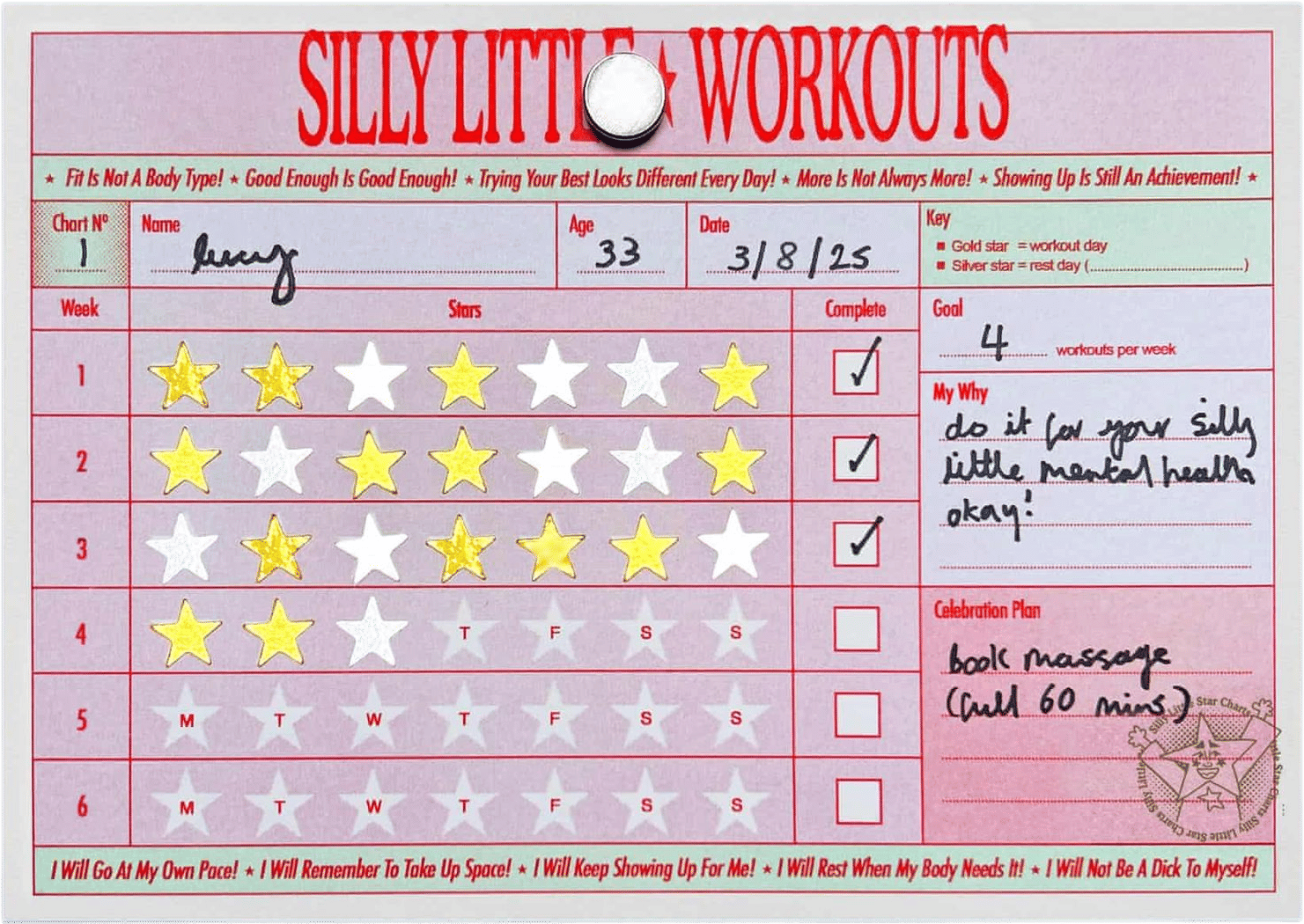 make your own sticker chart