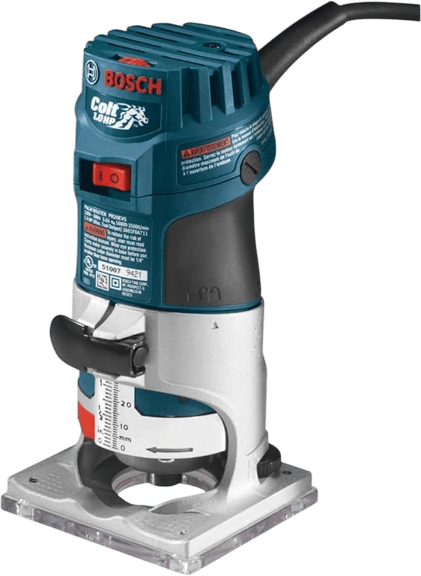 BOSCH GKF125CEN - Palm Router + Palm Router Edge Guide