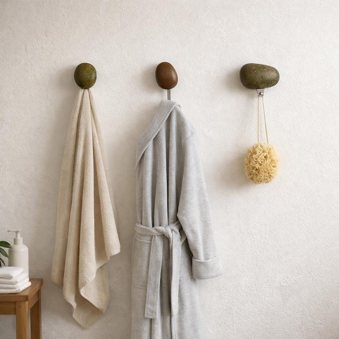 Monova Artisan Natural Stone Towel Hook
