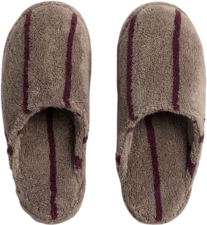 Parachute Home Turkish Cotton Stripe Slippers