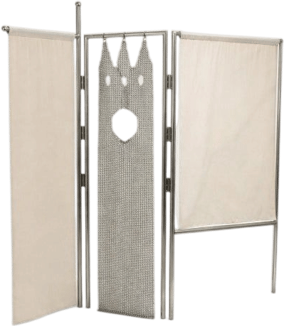 Gonfalon Paravent, Room Divider in Chainmail