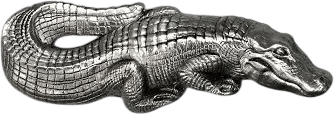 Alligator Toilet Flush Handle | Satin Pewter