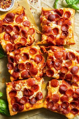 Frozen Detroit Style Pizza