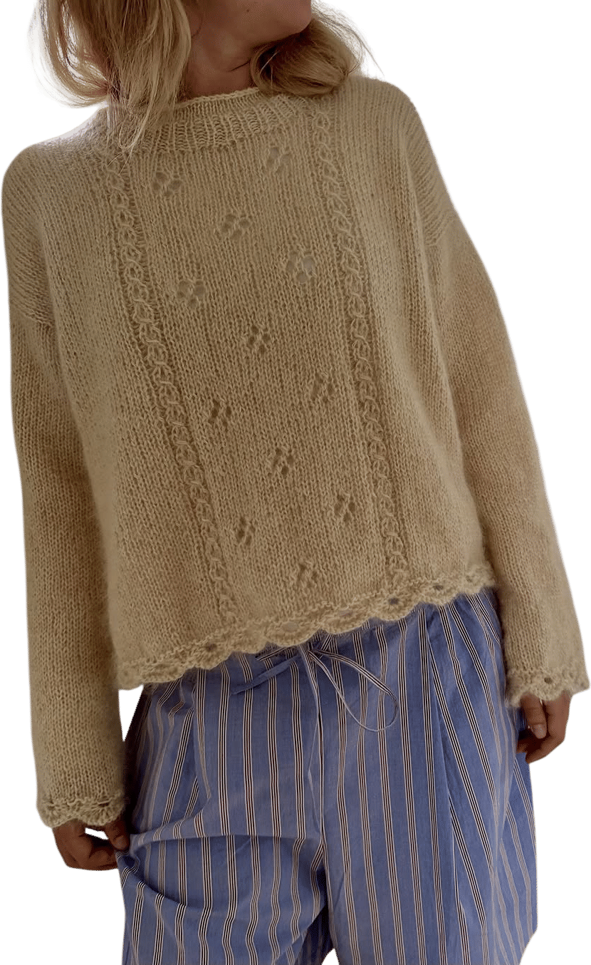 LE KNIT Clover Sweater Pattern
