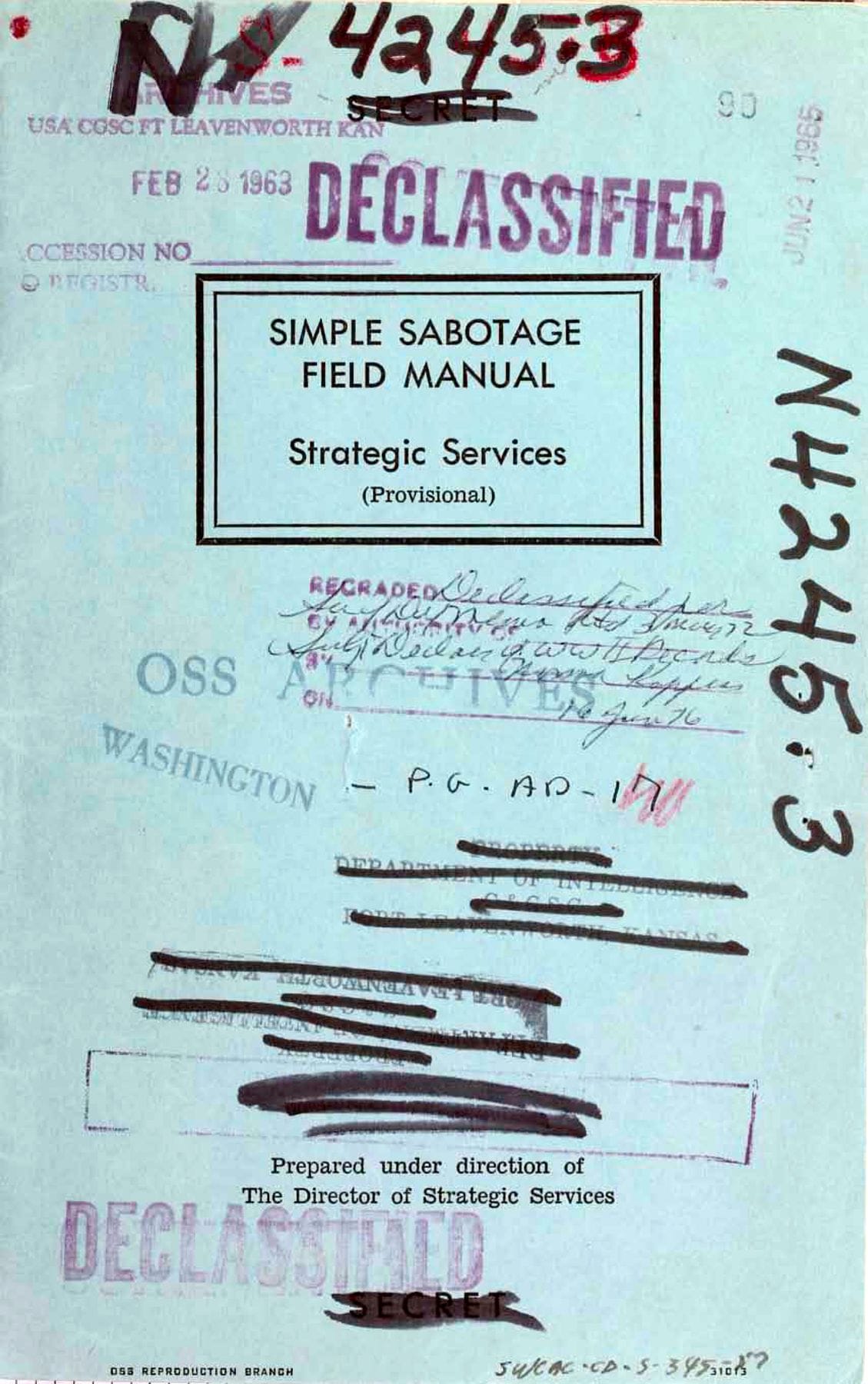 simple sabotage field manual