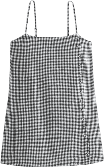 Linen/Cotton-Blend Skort Dress