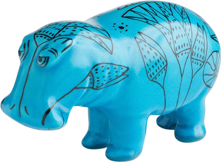 Statuette of a Hippopotamus Sculpture
