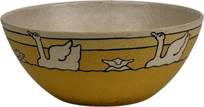 Saturday Evening Girls Paul Revere Pottery Bowl with Incised Ducks