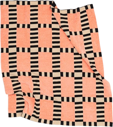 Tile Patch Chenille Throw