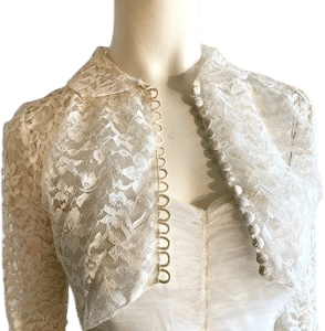 vintage bridal jacket