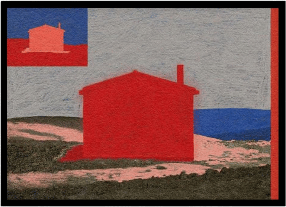 Remake of Mario Cresci's Stigliano (Potenza) 1983 Art Print