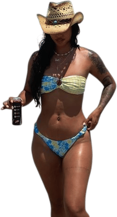 cowboy hat + bikini