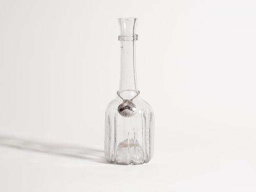 George iii silver shell wine label [hock] in silver