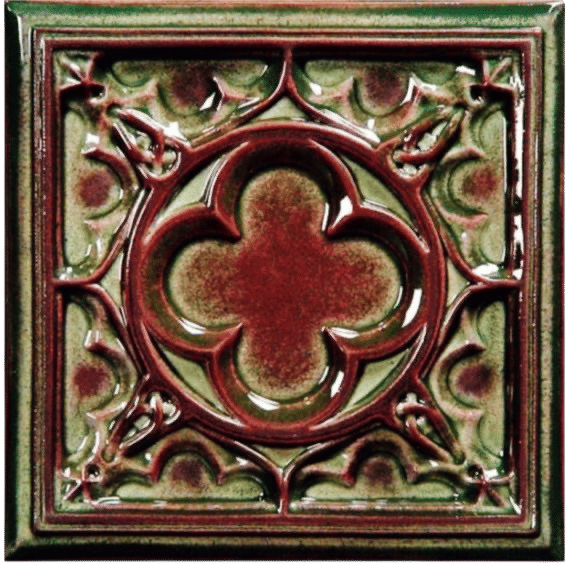 Burgundy and jade