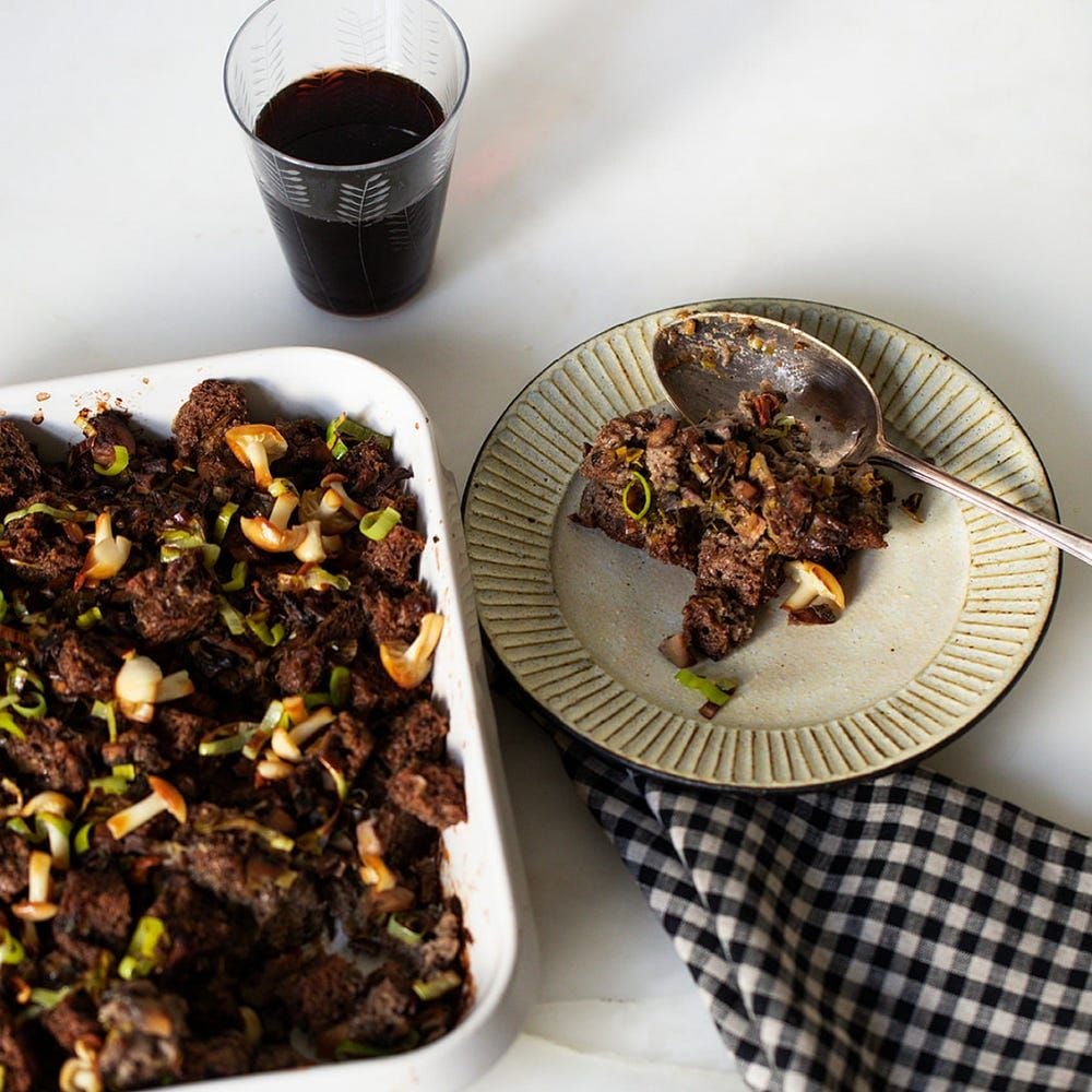 Vegan Gluten-Free Mushroom Stuffing Recipe