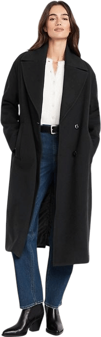 Oversized Twill Overcoat