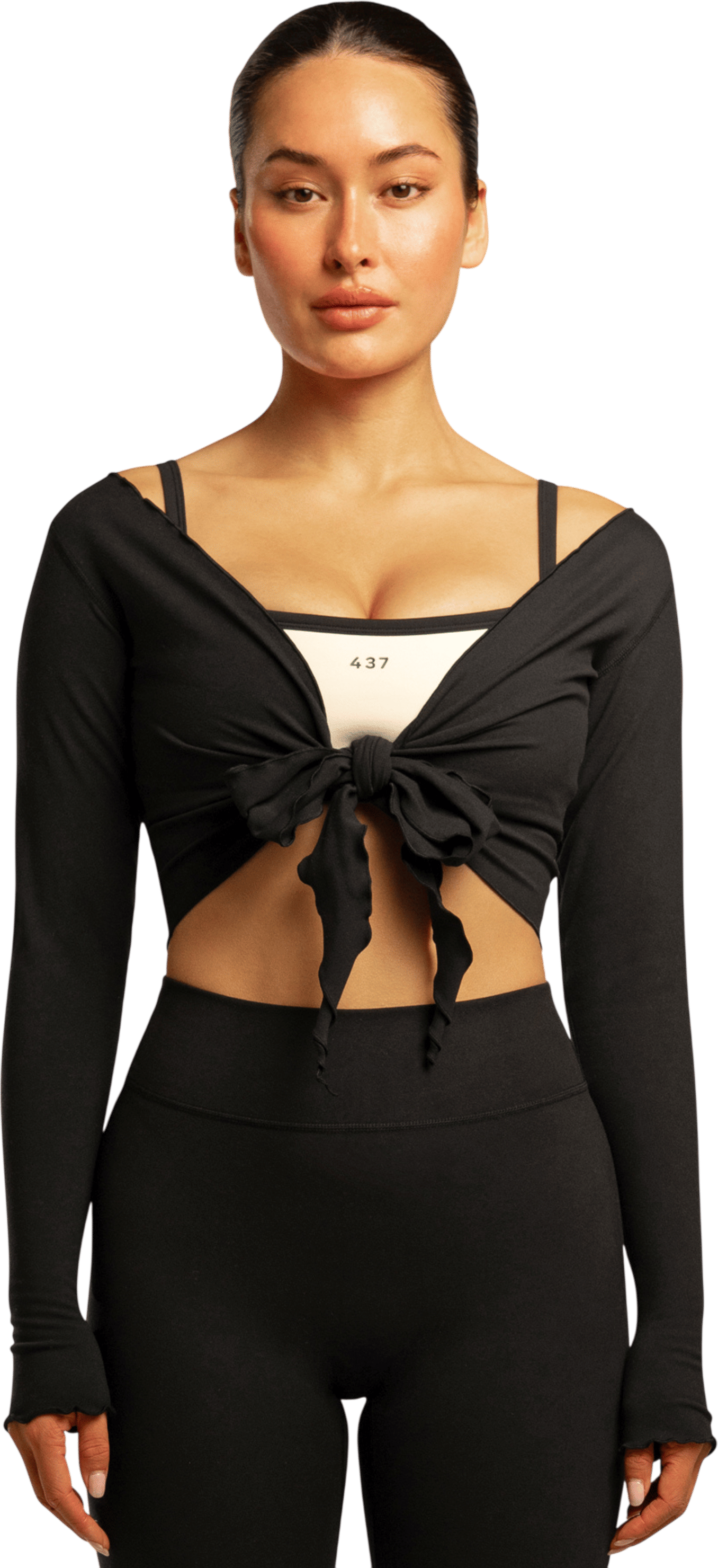 The Wrap Top / Black