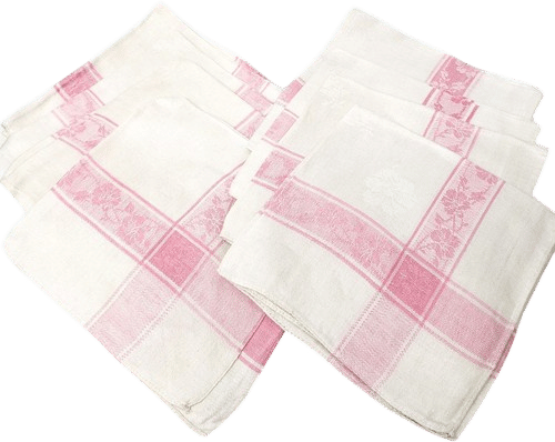 Vintage White Linen Napkins (Set of 8)